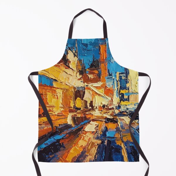 Item preview, Impasto City: Vibrant Urban Scene designed and sold by Bowbubble.