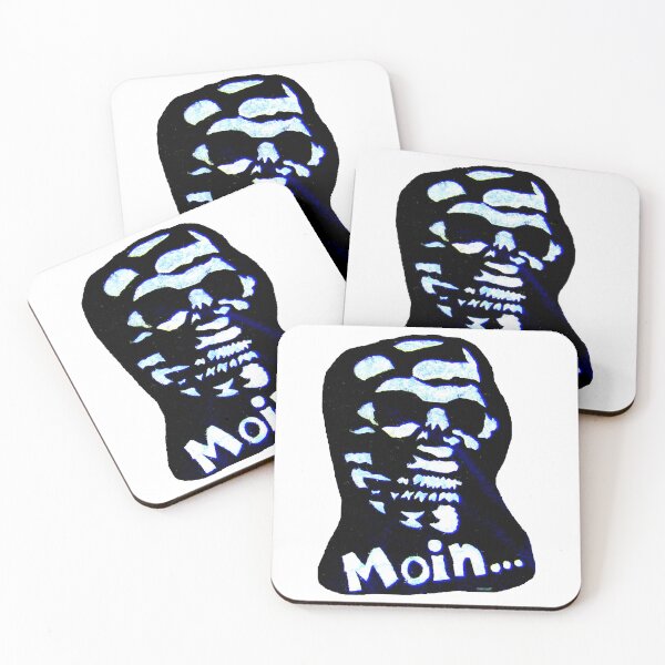 Item preview, A friendly skull says: MOIN... designed and sold by ZoffArt-Shop.