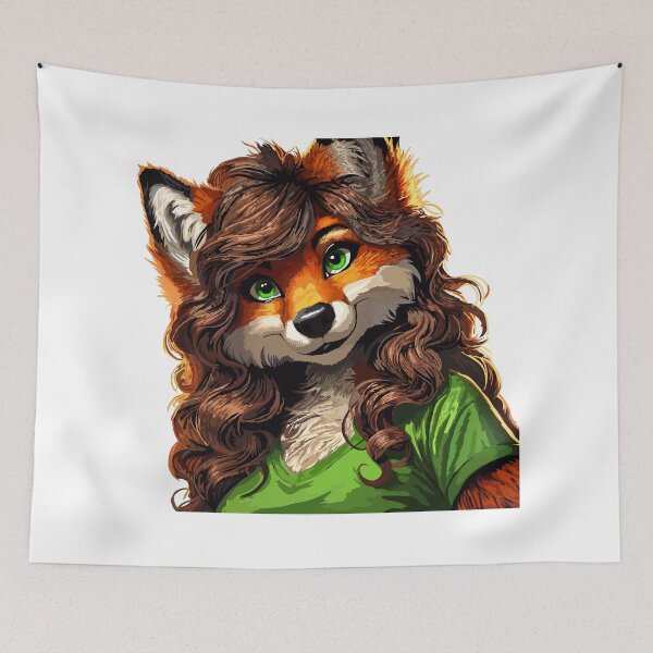 Item preview, Fox Lady observes St Patricks Day 2025 with Green Shirt designed and sold by KlakkDrawsStuff.