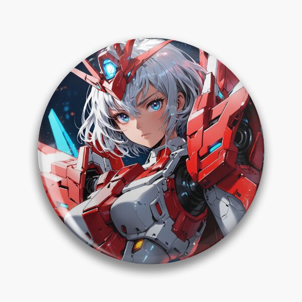 Item preview, Retro Anime Gundam Girl designed and sold by SekaiVibes.