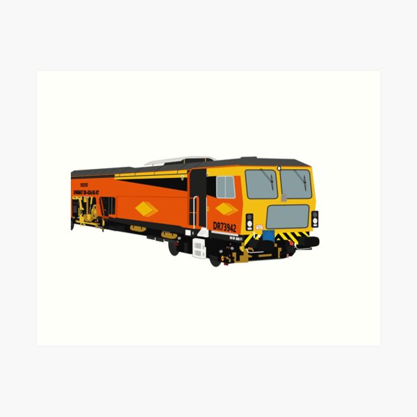 Aperçu de l'œuvre DR73 942 Bourreuse - Colas Rail créée et vendue par L-Rail-Merch.