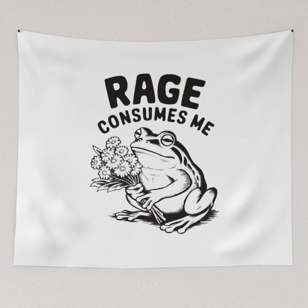 Item preview, Rage Consumes Me Frog designed and sold by MooonTees.