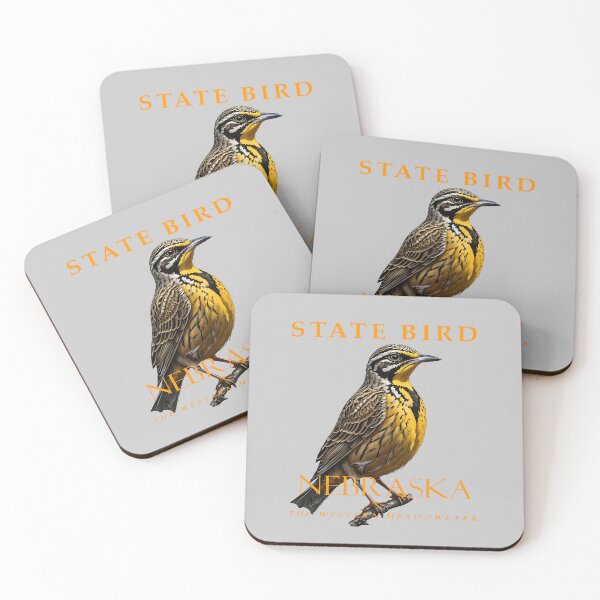 Item preview, Nebraska Territory Bird The Western Meadowlark designed and sold by taiche.