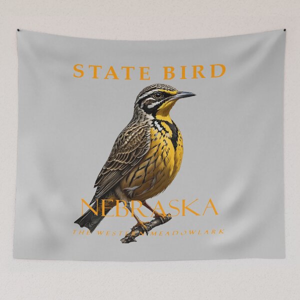 Item preview, Nebraska Territory Bird The Western Meadowlark designed and sold by taiche.