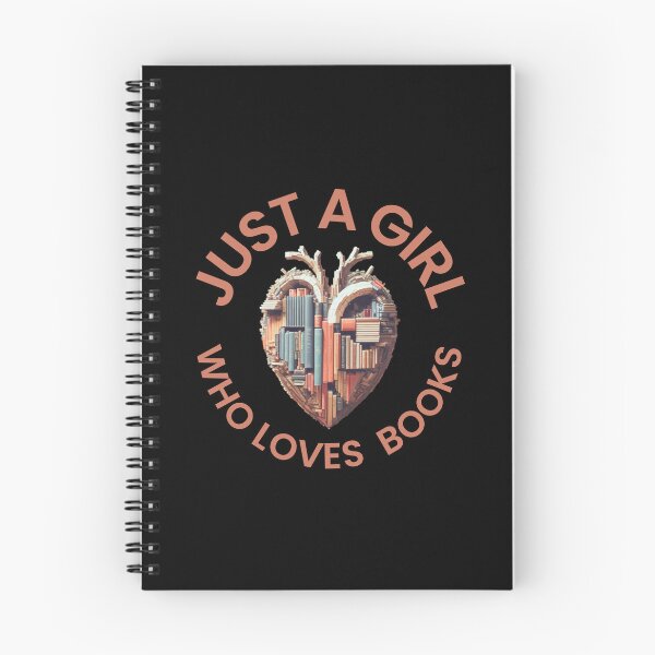 Item preview, Just a girl who loves books. Heart with books designed and sold by MySciPic.