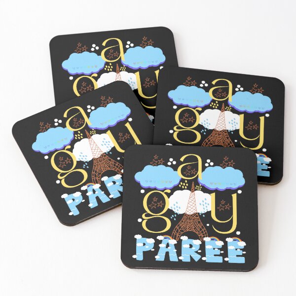Item preview, Gay Paree Colorful Pride Paris Pun designed and sold by Renata Illustrata.
