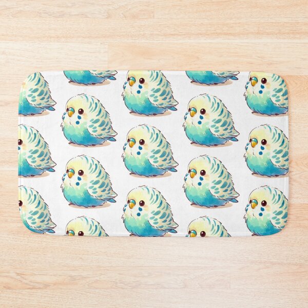 Item preview, Tiny baby blue budgie designed and sold by DaintyDooodles.