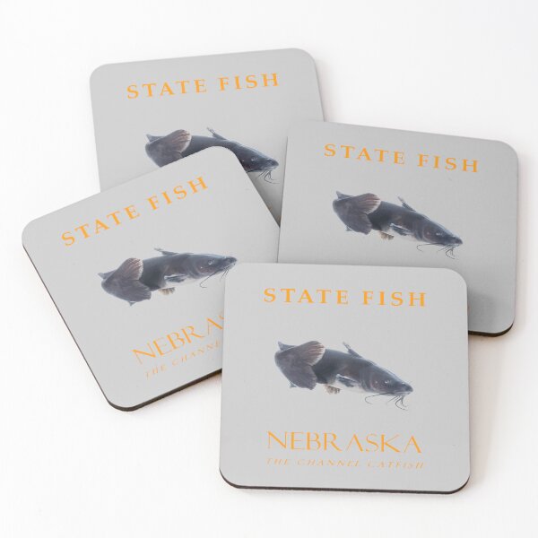 Item preview, Nebraska Territory Fish The Channel Catfish designed and sold by taiche.