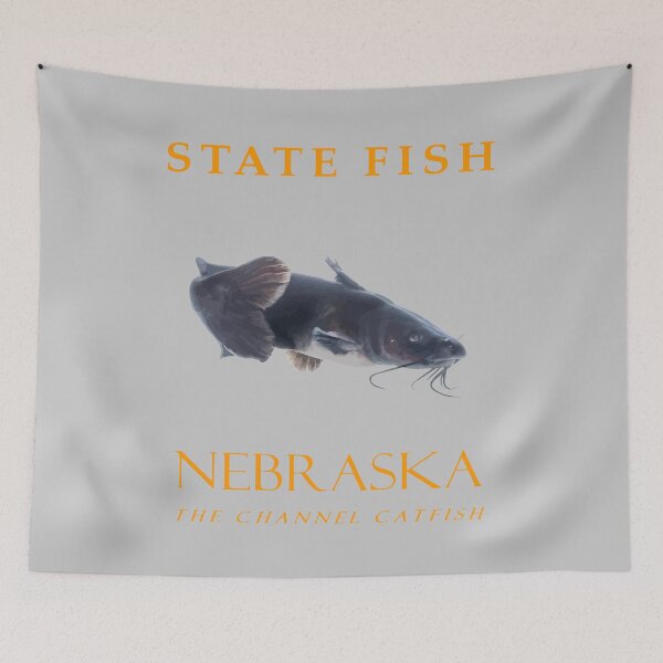 Item preview, Nebraska Territory Fish The Channel Catfish designed and sold by taiche.