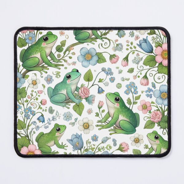 Item preview, Cute Frog Floral Design designed and sold by Dream Bloom Gallery.
