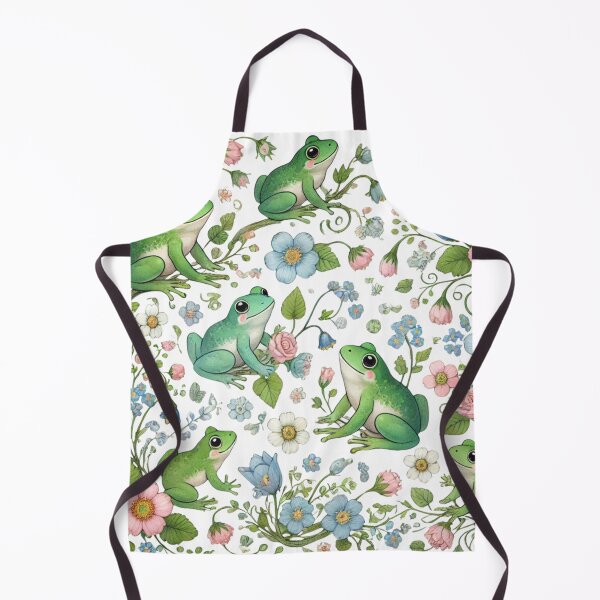 Item preview, Cute Frog Floral Design designed and sold by Dream Bloom Gallery.