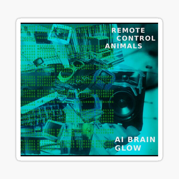 Artikel-Vorschau von AI Brain Glow Einzelcover, designt und verkauft von RCAnimals.