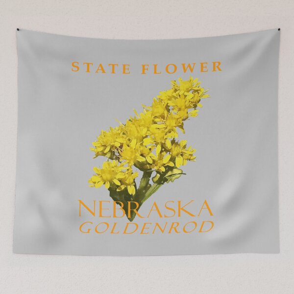 Item preview, Nebraska Territory Flower Soldiago gigantean designed and sold by taiche.