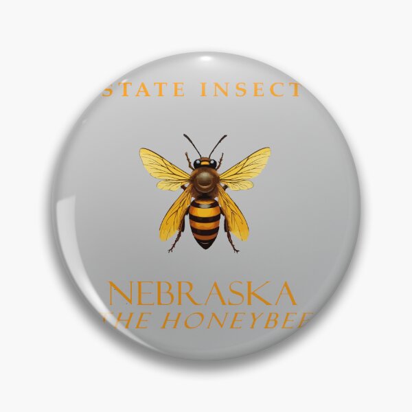 Item preview, Nebraska Territory Insect The Honeybee designed and sold by taiche.
