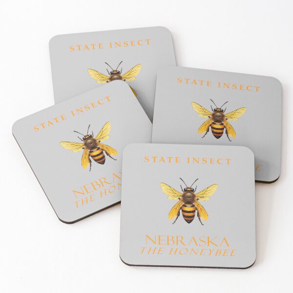 Item preview, Nebraska Territory Insect The Honeybee designed and sold by taiche.