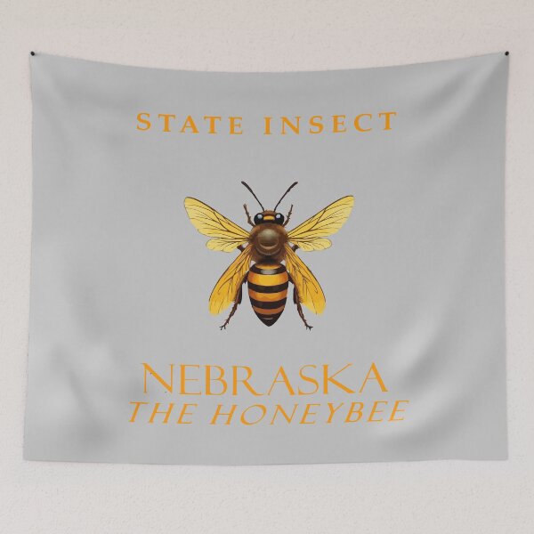 Item preview, Nebraska Territory Insect The Honeybee designed and sold by taiche.