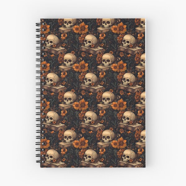 Item preview, Copy of skulls and books in purple and black designed and sold by PoppyLaneStudio.
