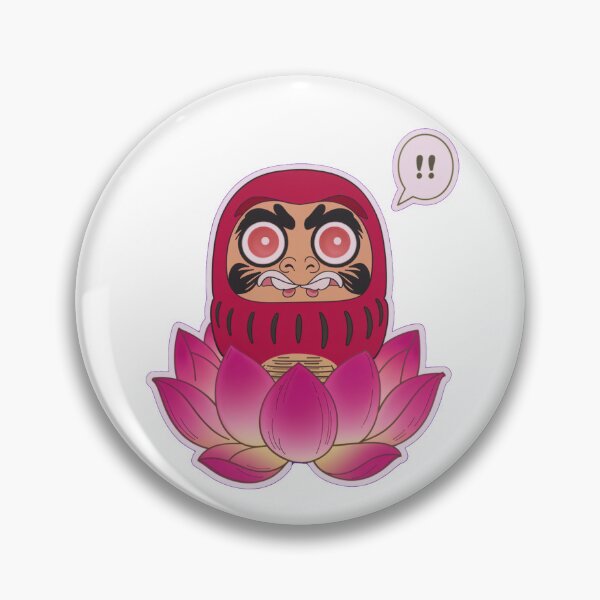 Item preview, Daruma Doll in water lily - kawaii designed and sold by OnixDesign.