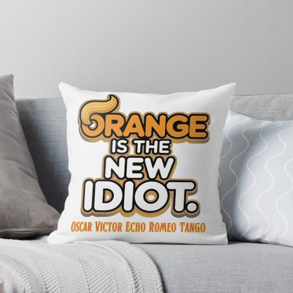Item preview, Orange Is the New Idiot:  Bold Political Satire With A Statement designed and sold by elynne9.