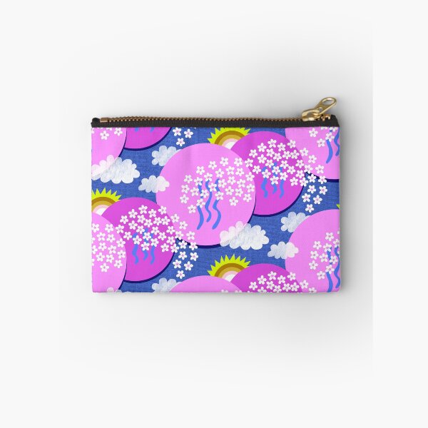 Item preview, Sakura landscape with cherry blossoms, sun and clouds – Japanese art neon designed and sold by colorofmagic.