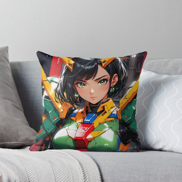 Item preview, Retro Anime Gundam Warrior Girl Futuristic Battle Armor designed and sold by SekaiVibes.