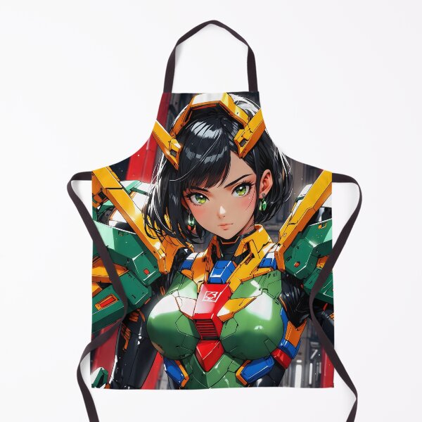 Item preview, Retro Anime Gundam Warrior Girl Futuristic Battle Armor designed and sold by SekaiVibes.