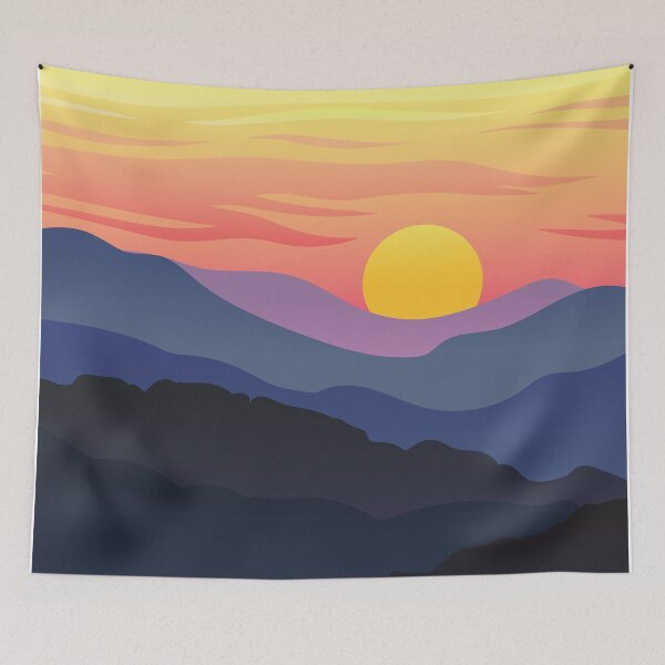 Item preview, Hillside Sunset designed and sold by Earth-and-Ink.