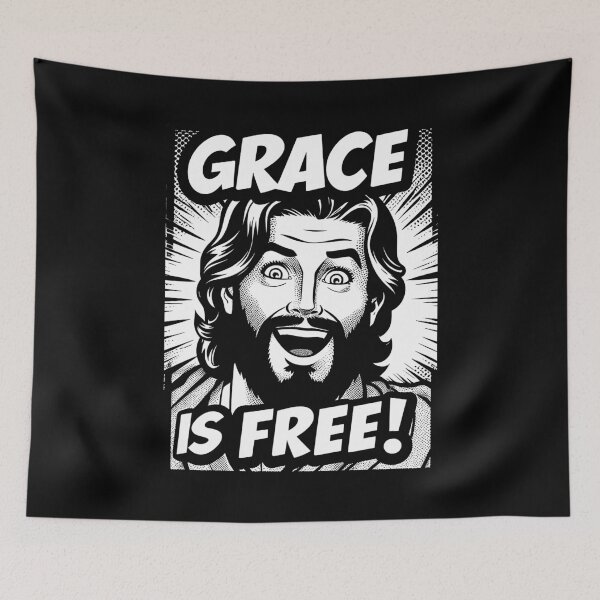 Item preview, God's Grace is Free designed and sold by plushism.