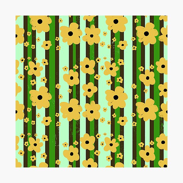 Item preview, Sunflowers & Stripes designed and sold by Klock & Bloom.