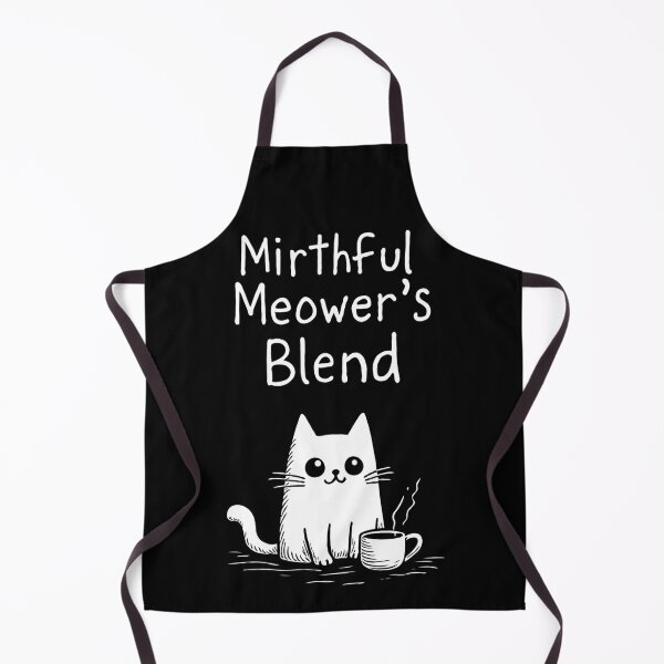 Item preview, Mirthful Meower's Blend. Cute Cat and Cup of Coffee designed and sold by twisted-dot.