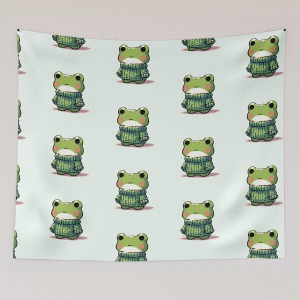 Item preview, Tiny baby frog in warm sweater  designed and sold by DaintyDooodles.