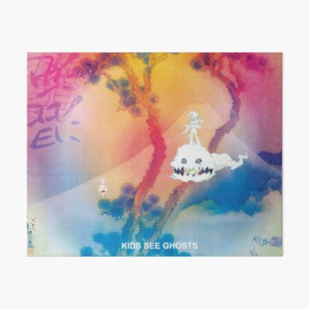 KIDS SEE GHOSTS MERCH Art Board Print