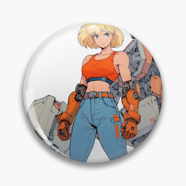 Item preview, Retro Anime Mecha Pilot Girl Power Suit Mission designed and sold by SekaiVibes.