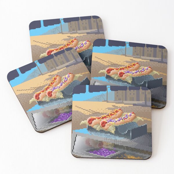 Item preview, Beach and hot dog. designed and sold by HugoSArtist.