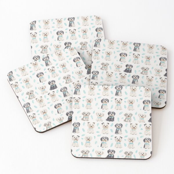 Item preview, Yorkshire Terrier with turquoise designed and sold by PoppyLaneStudio.