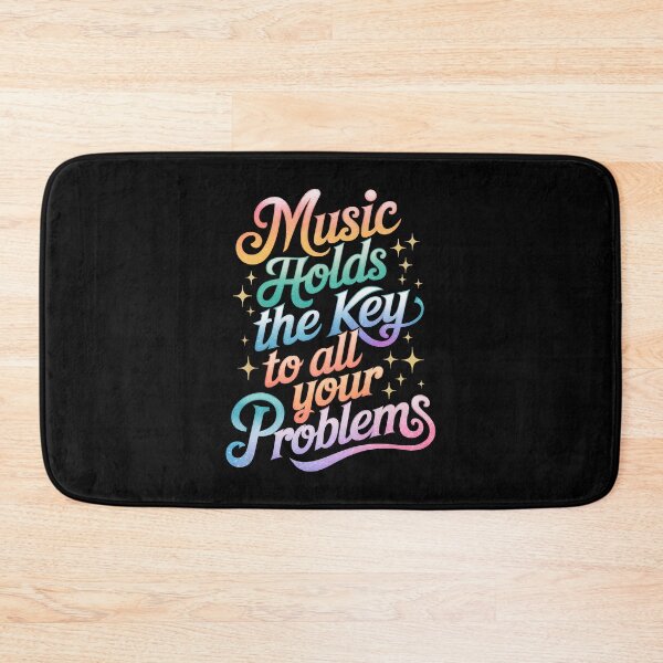 Item preview, "Music Holds the Key to All Your Problems" – Feel the Beat, Free Your Mind designed and sold by paulo silveira.