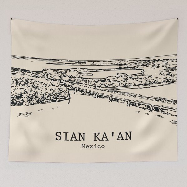 Item preview, Sian Ka'an - Mexico designed and sold by Lakeric Cityscapes.