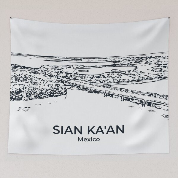Item preview, Sian Ka'an - Mexico designed and sold by Lakeric Cityscapes.