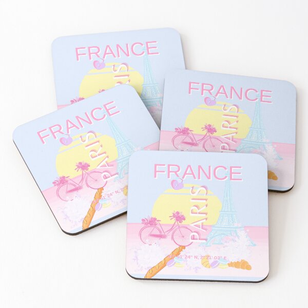 Item preview, Paris, France, Travel Art, Preppy, Blue designed and sold by Magic Love Art Print.