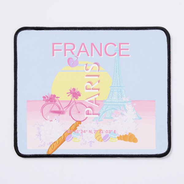 Item preview, Paris, France, Travel Art, Preppy, Blue designed and sold by Magic Love Art Print.