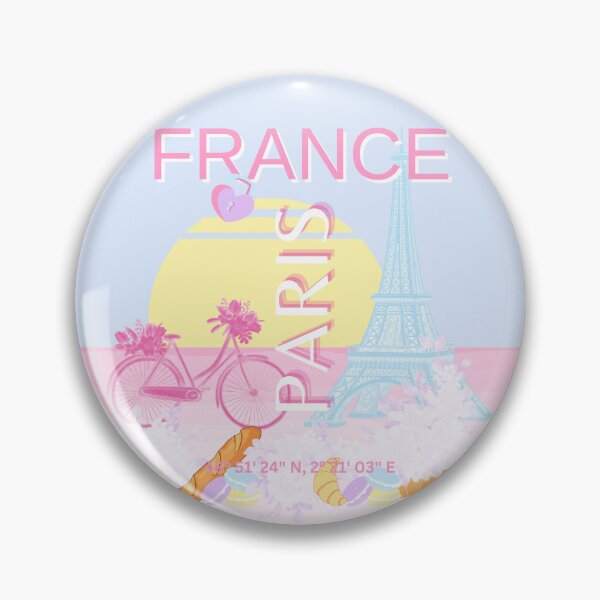 Item preview, Paris, France, Travel Art, Preppy, Blue designed and sold by Magic Love Art Print.