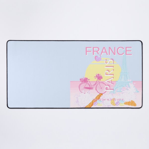 Item preview, Paris, France, Travel Art, Preppy, Blue designed and sold by Magic Love Art Print.