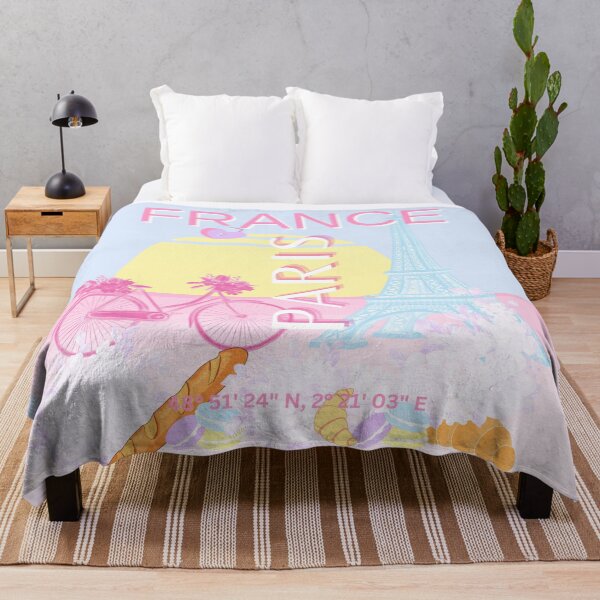 Item preview, Paris, France, Travel Art, Preppy, Blue designed and sold by Magic Love Art Print.