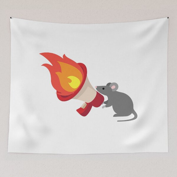 Item preview, Speak Up! Rat with Megaphone Protest designed and sold by AnAwkwardOtter.