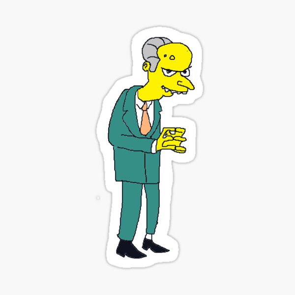 Vista previa del artículo con la obra «El señor Burns Simpson», diseñado y vendido por Hugodotcom.