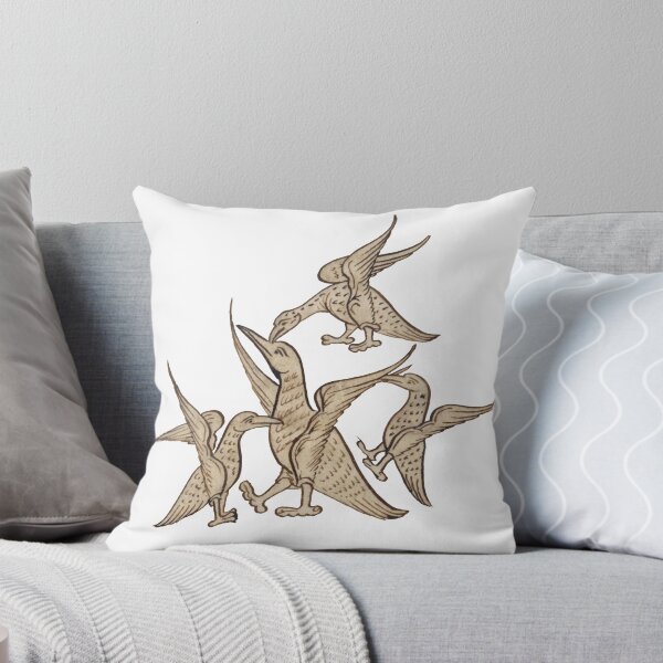 Item preview, Medieval illustration of birds fighting designed and sold by IllmadeErrant.