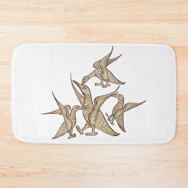 Item preview, Medieval illustration of birds fighting designed and sold by IllmadeErrant.