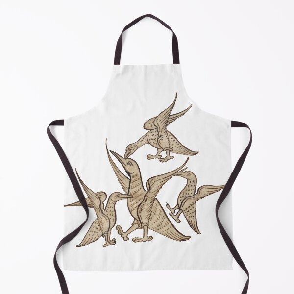 Item preview, Medieval illustration of birds fighting designed and sold by IllmadeErrant.