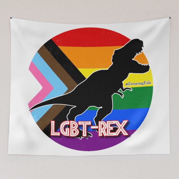 Item preview, LGB T-Rex designed and sold by SwearingKids.