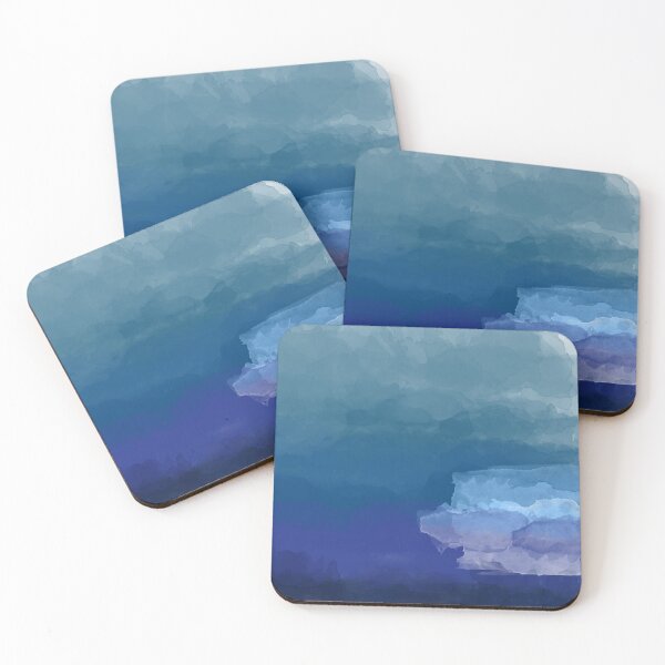 Item preview, Aesthetic - "Turquoise Sea" Abstract Watercolor designed and sold by A-Deco.